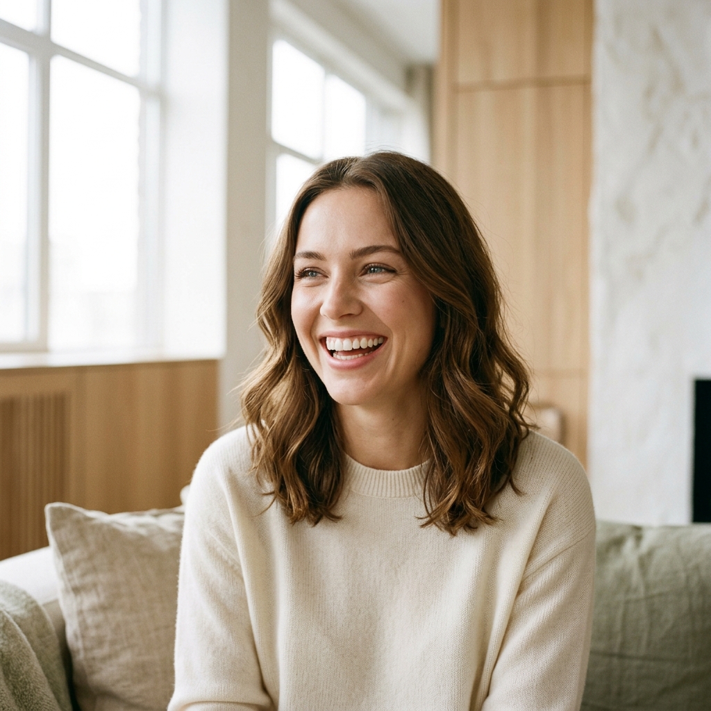 Young adult smiling